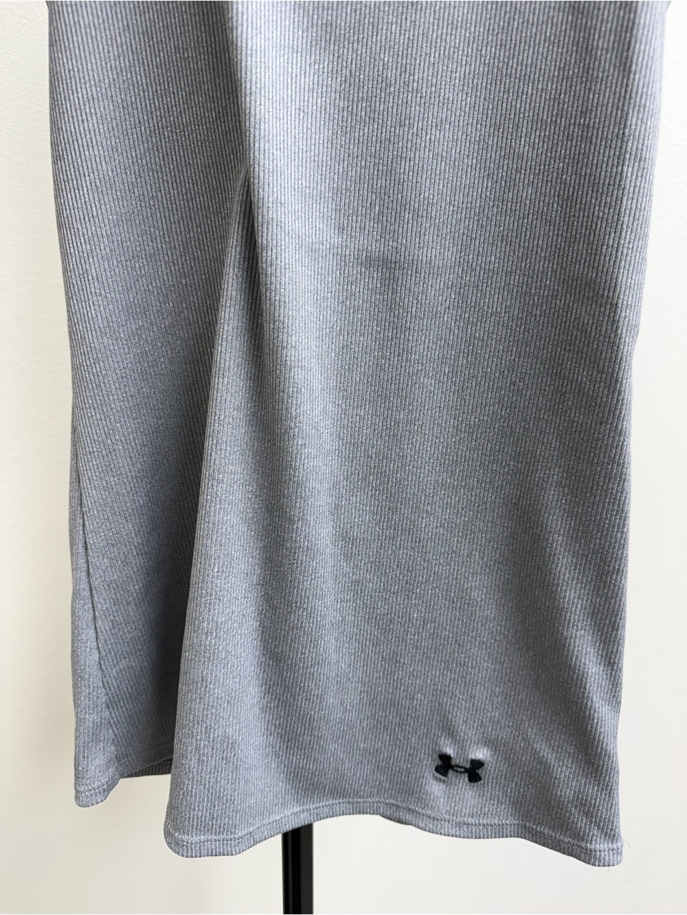 Under Armour Light Gray Ribbed Racerback Tank Top - Picture 2 of 5